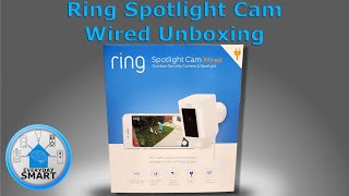 Ring Spotlight Camera Wired Unboxing [upl. by Einniw249]