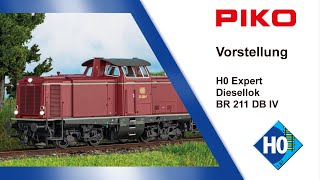 PIKO V125 H0 Expert Diesellok BR 211 DB IV 52320 [upl. by Eihtak]