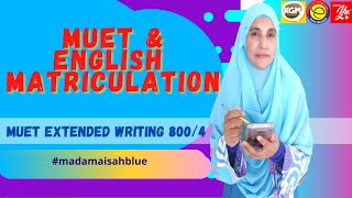 MUET Essay Writing 8004 [upl. by Ola863]