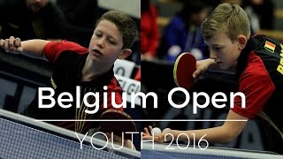 Belgium  France Cadets Team Belgium Youth Open 2016 Table Tennis [upl. by Ahsilram]