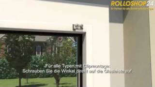 Montage Plissee auf der Glasleiste  ROLLOSHOP24 [upl. by Ragse]