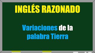 Variaciones de la palabra Tierra [upl. by Melany]