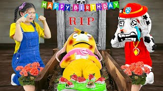 Team Paw Patrol in Real Life 26 ► Tragic Birthday RIP Skye Please Wake up Battle In Granny House [upl. by Etaner]