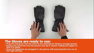 How to use Mobile Warming Heated Gloves [upl. by Ledairam941]