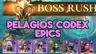 Pelagios Codex Boss Epics and Green Man S Run Watcher of Realms [upl. by Trout]