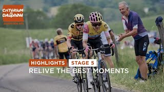 Highlights  Stage 5  Dauphiné 2023 [upl. by Klatt656]