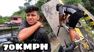 സൈക്കിളിൽ നിന്നും വീണു 🤕ചുരത്തിൽ TOP SPEED നോക്കിWayanad Cycle Ride Final part [upl. by Harberd]