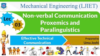 L 03 Proxemics and Paralinguistics Effective Technical Communication  Mechanical [upl. by Letsirc]