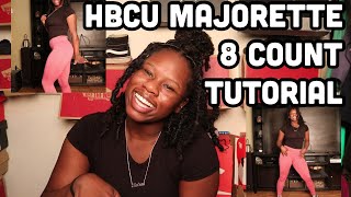 HBCU Majorette 8 Count Tutorial STEP BY STEP [upl. by Whiteley256]