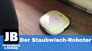 ECOVACS Deebot Slim StaubwischRoboter Test Erste Erfahrung des Saugroboters inklusive unboxing [upl. by Seravart]