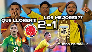 🔥🤣 QUIEN LLORA AHORA REACCIÓN COLOMBIA 2  1 ARGENTINA Eliminatorias 2024  ElJordiTv [upl. by Loralie322]