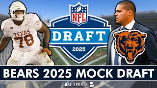 Chicago Bears 2025 NFL Mock Draft Ryan Poles TRADES UP For Top Offensive Lineman [upl. by Kore]