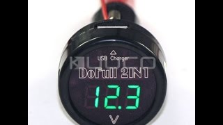 Car Battery Voltage Indicator voltmeter caraccessories carbattery [upl. by Nolram]