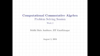 Initial Ideals  Division Algorithm  Gröbner Basis  Solving Polynomial Equations  Nullstellensatz [upl. by Kath]