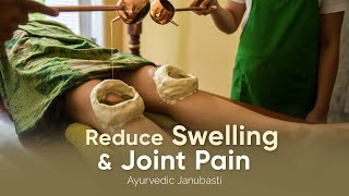 Ayurvedic knee treatment Janubasti at Oneworld Ayurveda in Ubud Bali [upl. by Travax891]