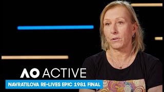 Martina Navratilova ReLives 1981 Final v Chris Evert  AO Active [upl. by Yenattirb21]