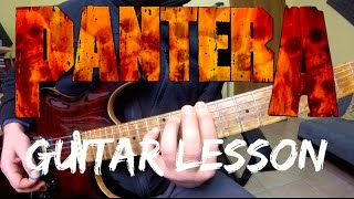 Dimebag Darrell quotFLOODSquot OUTRO GUITAR LESSON [upl. by Airdni]