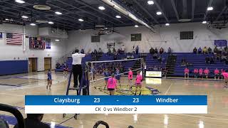 ClaysburgKimmel vs Windber Volleyball [upl. by Tedie55]