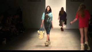 Model falls during Central Saint Martins MA Fashion FallWinter 20122013 [upl. by Auberon]