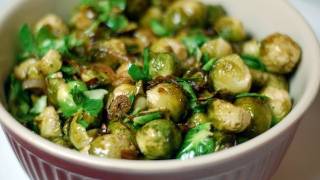 How to make Roasted Brussel Sprouts Recipe 112510  36 [upl. by Adnohsad732]