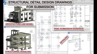 REVIT STRUCTURE DETAIL DESIGN DRAWINGS FOR SUBMISSION IN HINDI [upl. by Iemaj]