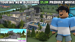 TOURING the NEW 11M BLOXBURG UPDATE PREBUILT MODERN HOUSE [upl. by Adnov]