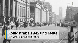 Die Königstraße in Stuttgart 1942 und heute Ein virtueller Spaziergang [upl. by Paget214]