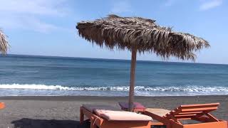 Perissa beach Santorini Greece  Apr 2019 [upl. by Aseefan]