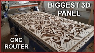 Biggest 3d panel with CNC router [upl. by Zsa Zsa]