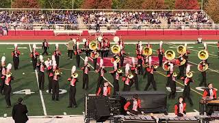 Minooka marching Indians at NCHS competition [upl. by Aelhsa]