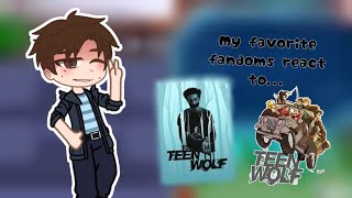 My favorite fandoms react to 1 Teen wolf  Stiles Stilinski  RUSENG [upl. by Nywra]