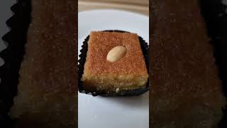 Basbousa Middle Eastern Semolina Cake  Top Bakery Food Finds in UK [upl. by Allimrac]