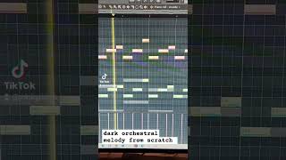 Dark orchestral melody from scratch flstudio producer minkmade [upl. by Alyad]
