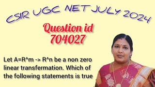 CSIR UGC NET JULY 2024QUESTION ID 704027ONE TO ONEON TOBIJECTIVE FUNCTIONS [upl. by Ssenav]