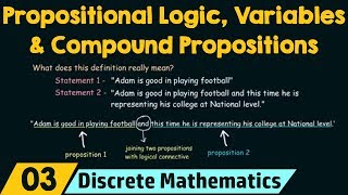 Propositional Logic Propositional Variables amp Compound Propositions [upl. by Drofdarb90]