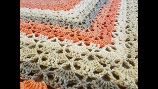 The quotCloister Shell Shawlquot Crochet Tutorial [upl. by Chevalier]