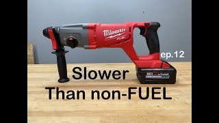 2421  Milwaukee M18 FUEL 1 Inch SDSplus rotary hammer review  271320  ep12 [upl. by Russia]