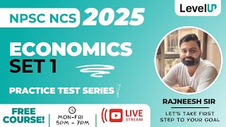 NPSC NCS 2025  PYQ amp Practice Set  Economics Set  1  By Rajneesh Sir [upl. by Higgins406]