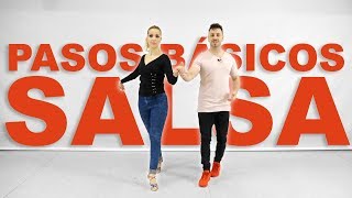 1 Pasos Básicos de Salsa  Aprende a bailar salsa con Alfonso y Mónica  Clases de salsa [upl. by Aisan]