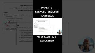 EDEXCEL ENGLISH LANGUAGE PAPER 2  QUESTION 89 gcseenglish edexcelenglish gcsetips studywithme [upl. by Ecidnarb]