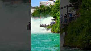 Switzerland 🇨🇭 Schaffhausen Reinfalls 🌿🌊 switzerland nature travel mountains relax lake [upl. by Trefor]