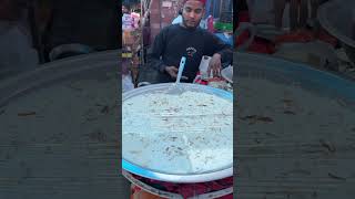 Rabri Malai being sold outside Jama Masjid in Old Delhi India [upl. by Ecidnarb]