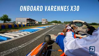 Onboard karting Varennes X30 [upl. by Haveman462]