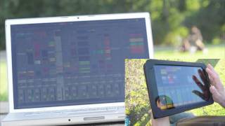 TouchAble for iPad controlling Ableton Live from 100 meters [upl. by Kcirddet]