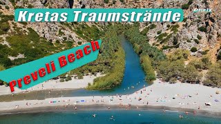 Traumstrände auf Kreta  Preveli Beach KretaCrete 2024 4K [upl. by Naujahs]