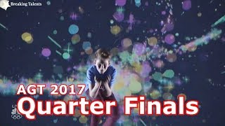 Merrick Hanna Best Dance w Judges Comments quotBest Actquot Quarter Finals Americas Got Talent 2017 Live [upl. by Haleehs283]