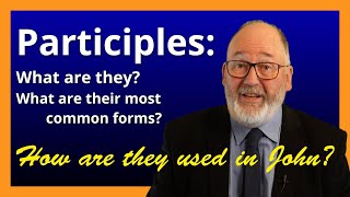 Int3Jn Participles What are they What are their most common forms How are they used in John [upl. by Maurreen891]