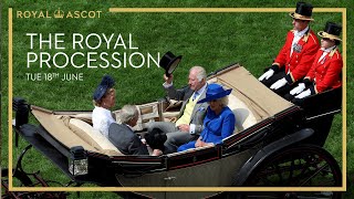 The Royal Procession at Royal Ascot 2024 Day One [upl. by Cottle475]