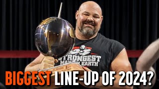 The Strongest Man on Earth 2024 Lineup  Strongman News [upl. by Lerak]