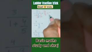 fractiontricks khansir mathtricksshortvideo mathhacks study🧠🤯 [upl. by Nnyleimaj]